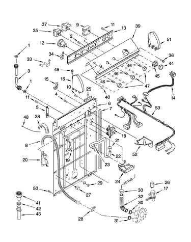Controls and rear panel parts