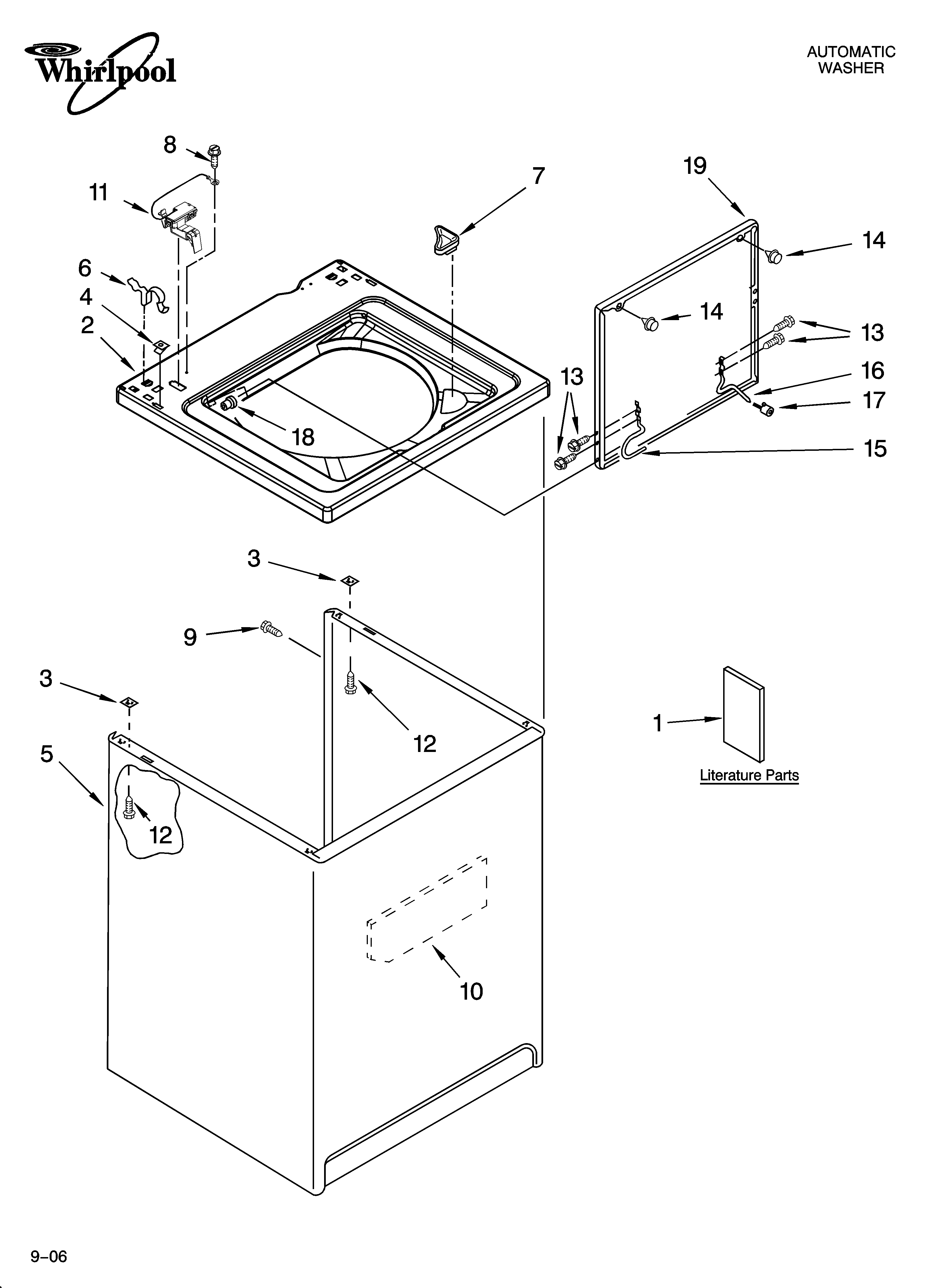 Top and cabinet parts