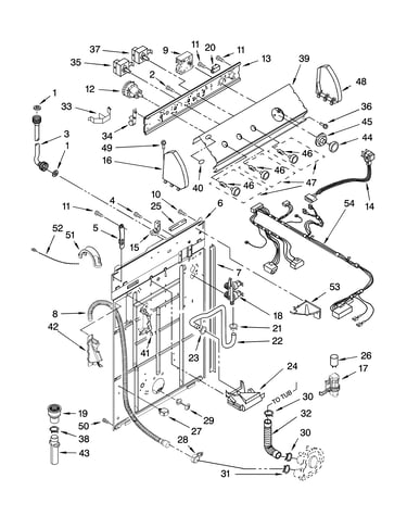 Controls and rear panel parts