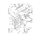 Whirlpool 8TLSR6132LT1 controls and rear panel parts diagram