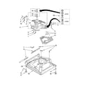 Whirlpool 8TLSR6132LT1 machine base parts diagram