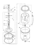 Agitator, basket and tub parts