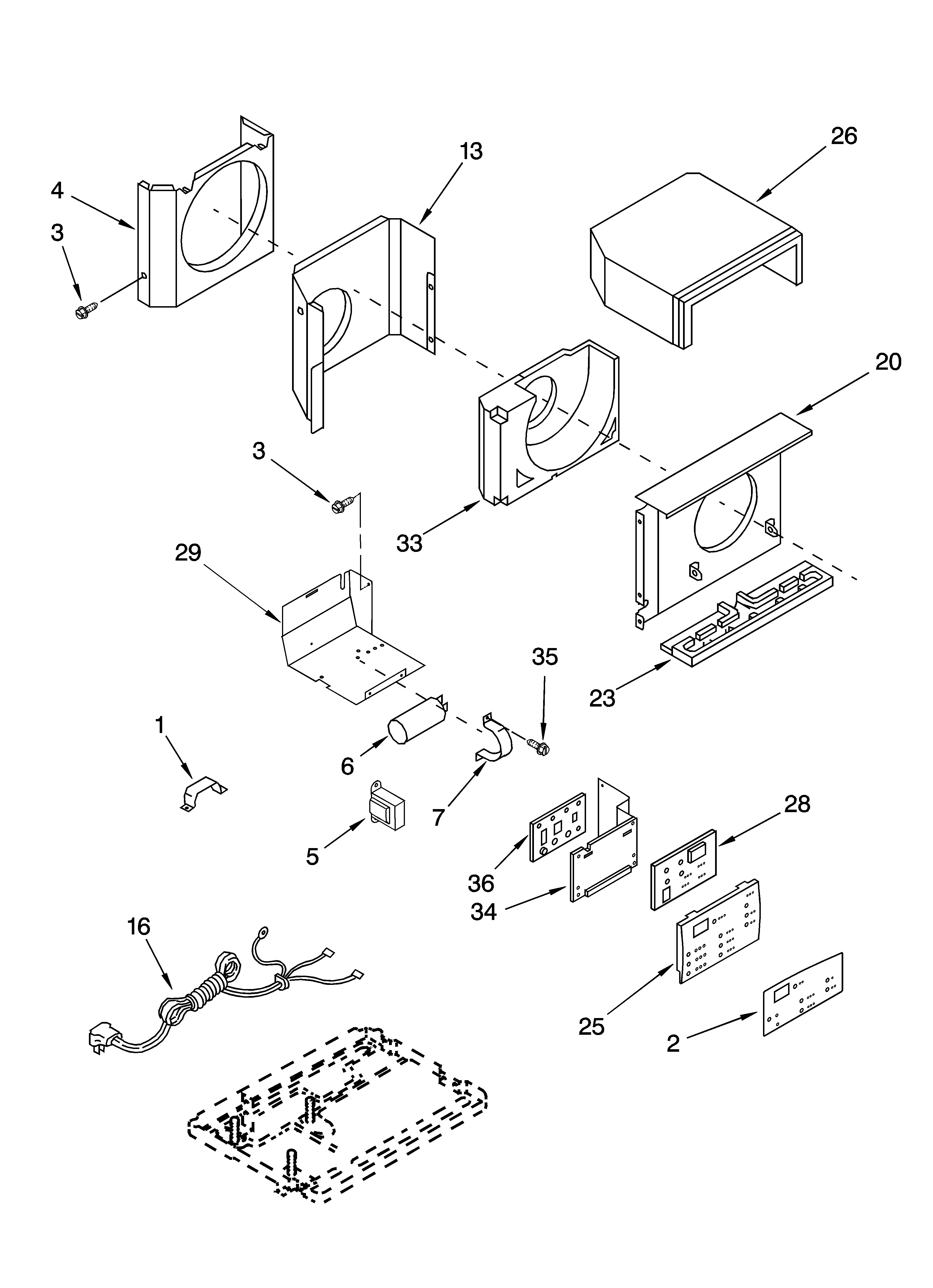 Air flow and control parts