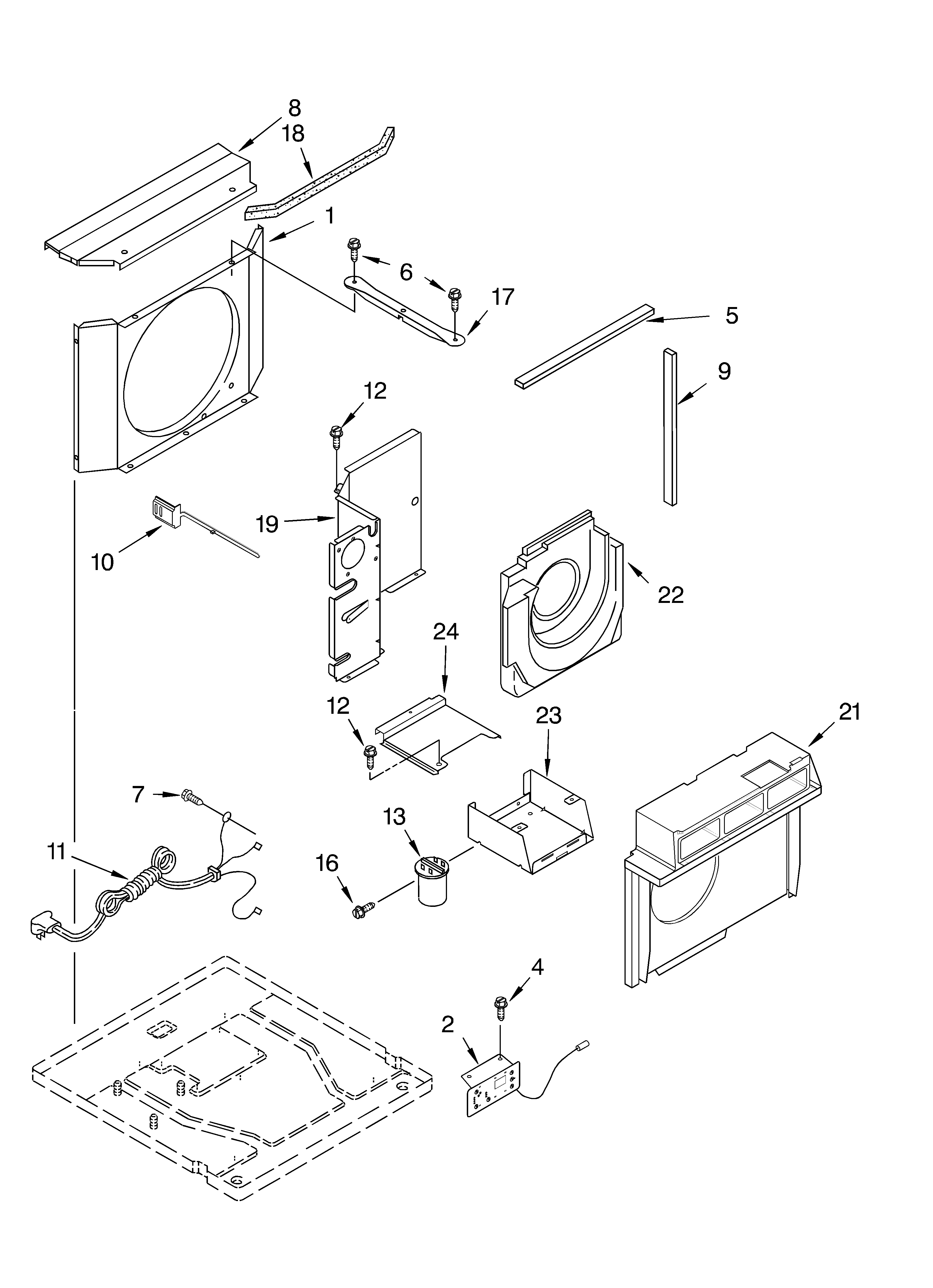 Airflow and control parts