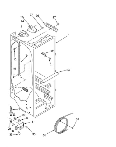 Refrigerator liner parts