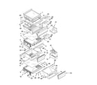 Whirlpool BRS70DBANA00 refrigerator shelf parts diagram