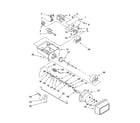 Whirlpool BRS70DBANA00 motor and ice container parts diagram