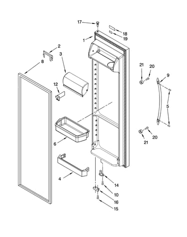 Refrigerator door parts