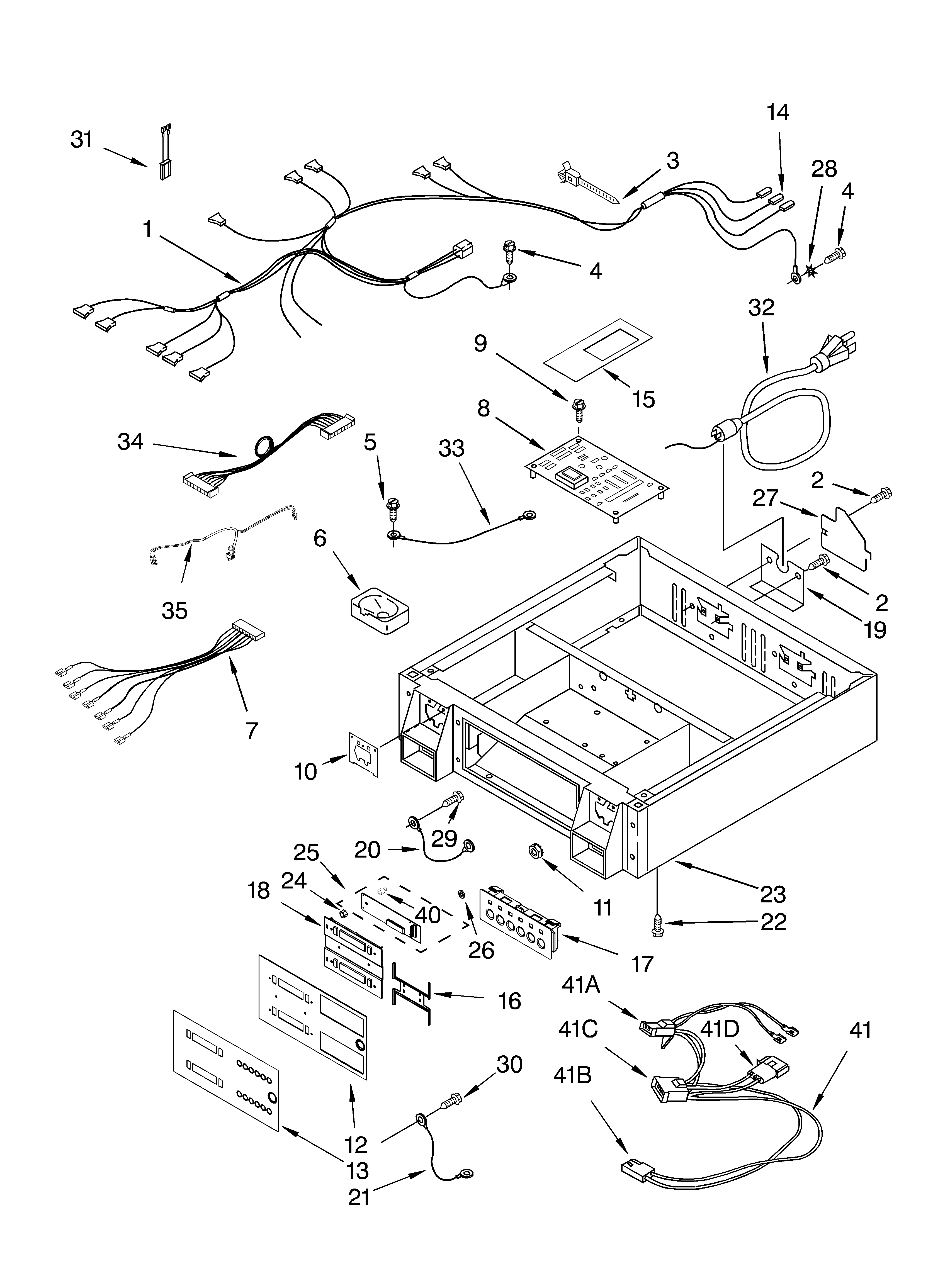 Control panel and separator parts