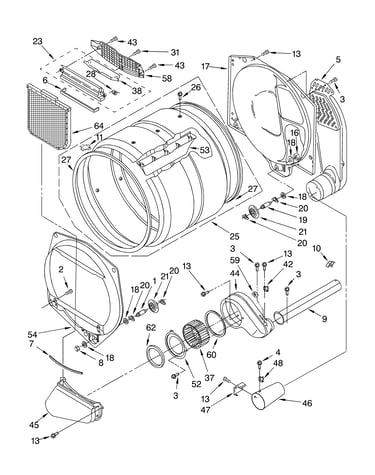 Upper and lower bulkhead parts