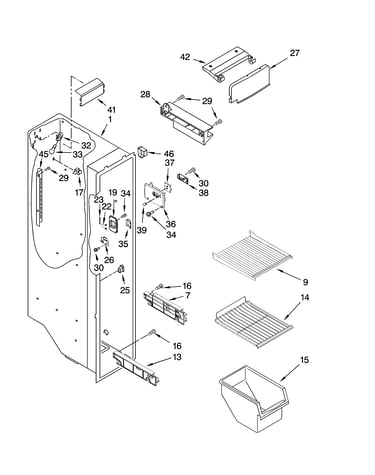 Freezer liner parts