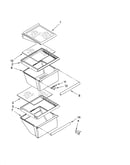 Refrigerator shelf parts