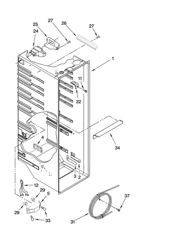 Refrigerator liner parts
