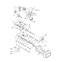 Whirlpool ED5HBEXTQ00 motor and ice container parts diagram