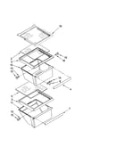 Refrigerator shelf parts