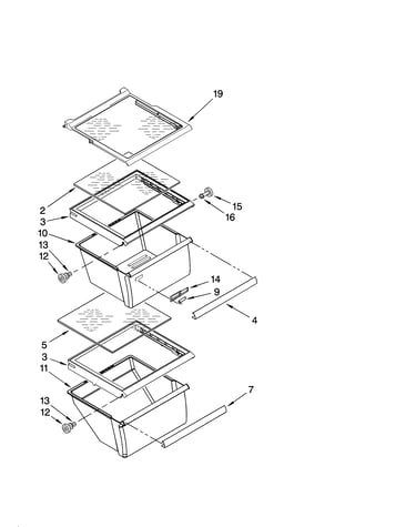 Refrigerator shelf parts