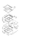Refrigerator shelf parts