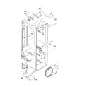 Whirlpool ED5VHGXML15 refrigerator liner parts diagram