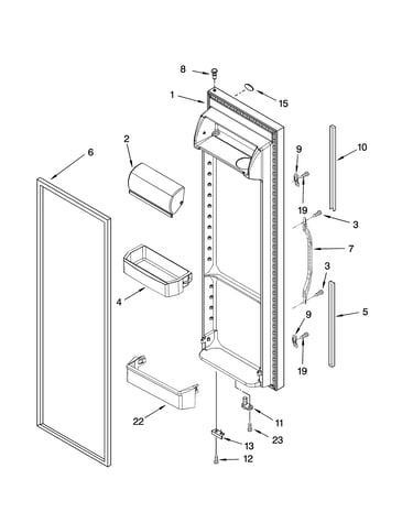 Refrigerator door parts
