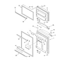 Whirlpool ER2MHKXPL05 door parts diagram