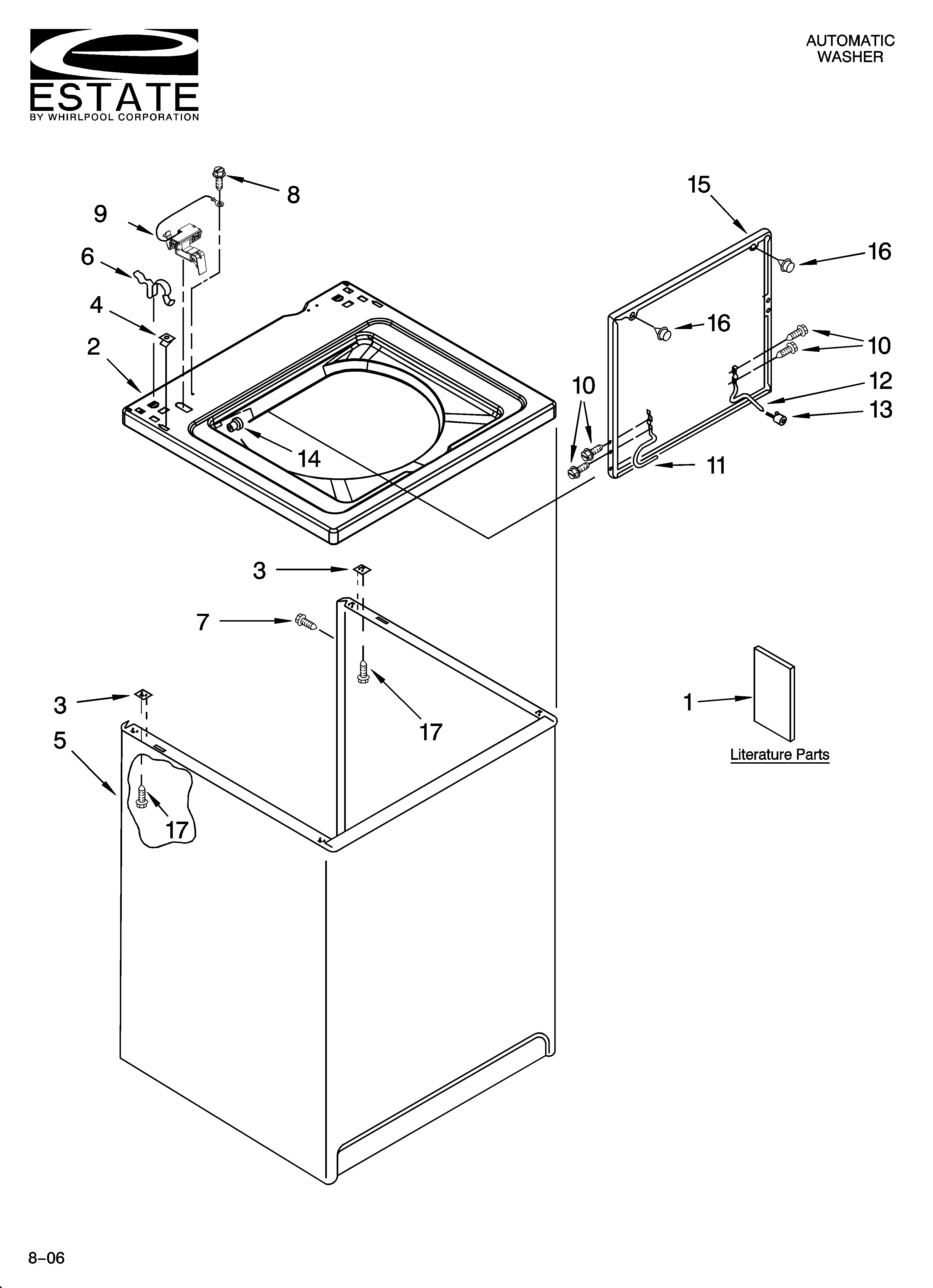 Top and cabinet parts
