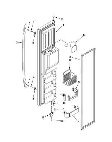 Freezer door parts