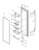 Refrigerator door parts