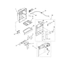Whirlpool GD5NHAXST00 dispenser front parts diagram