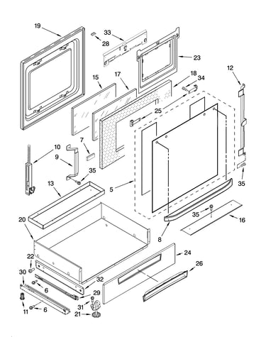 Door and drawer parts
