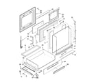 Whirlpool GY398LXPB02 door and drawer parts diagram