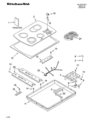 Cooktop parts, optional parts