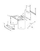 Cabinet and installation parts
