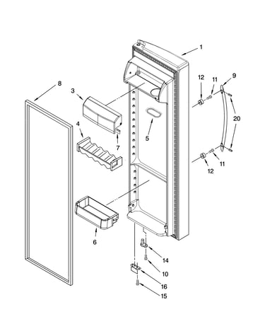 Refrigerator door parts