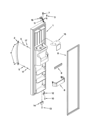 Freezer door parts