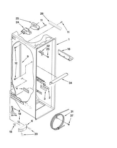Refrigerator liner parts