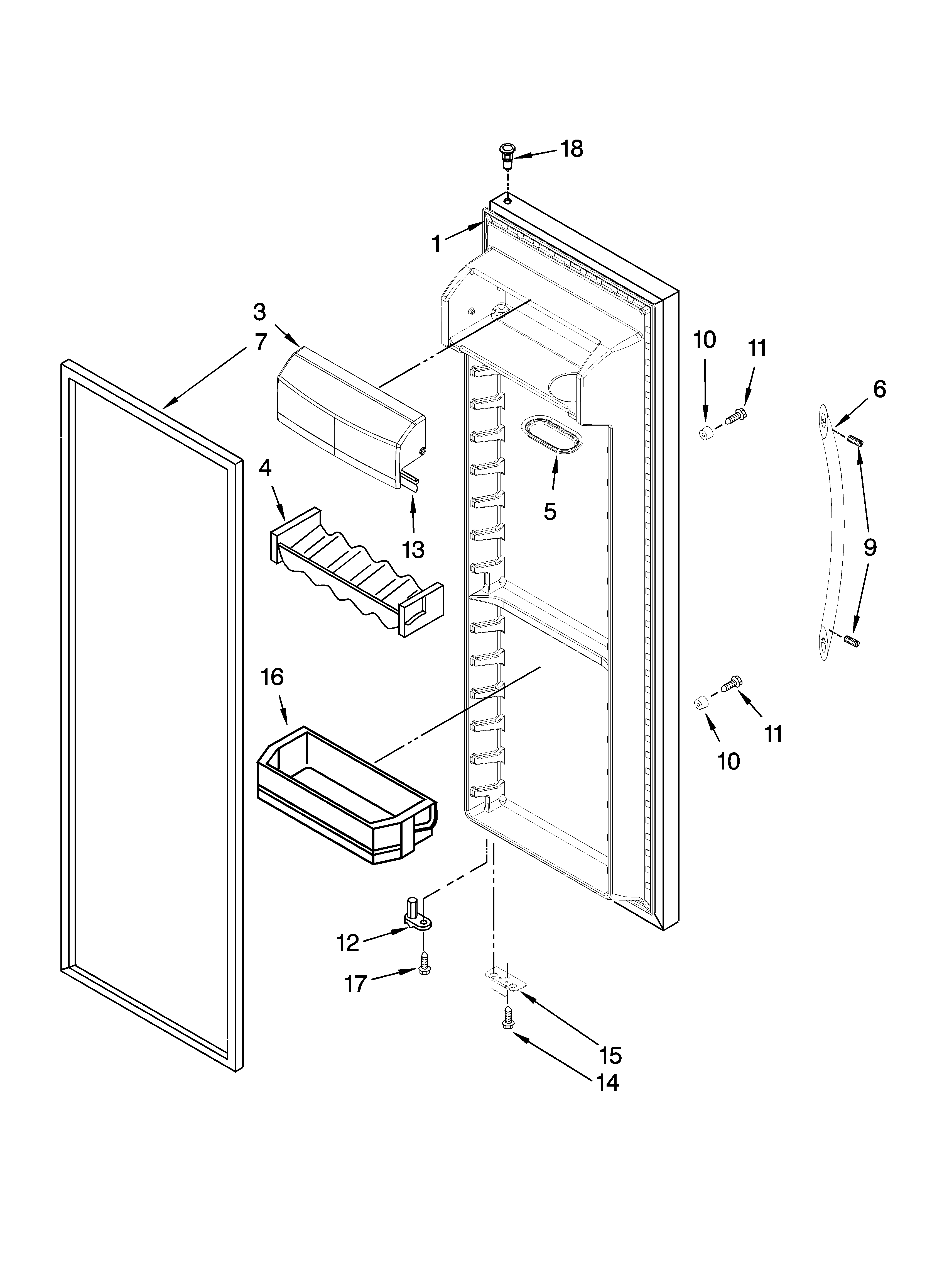 REFRIGERATOR DOOR PARTS