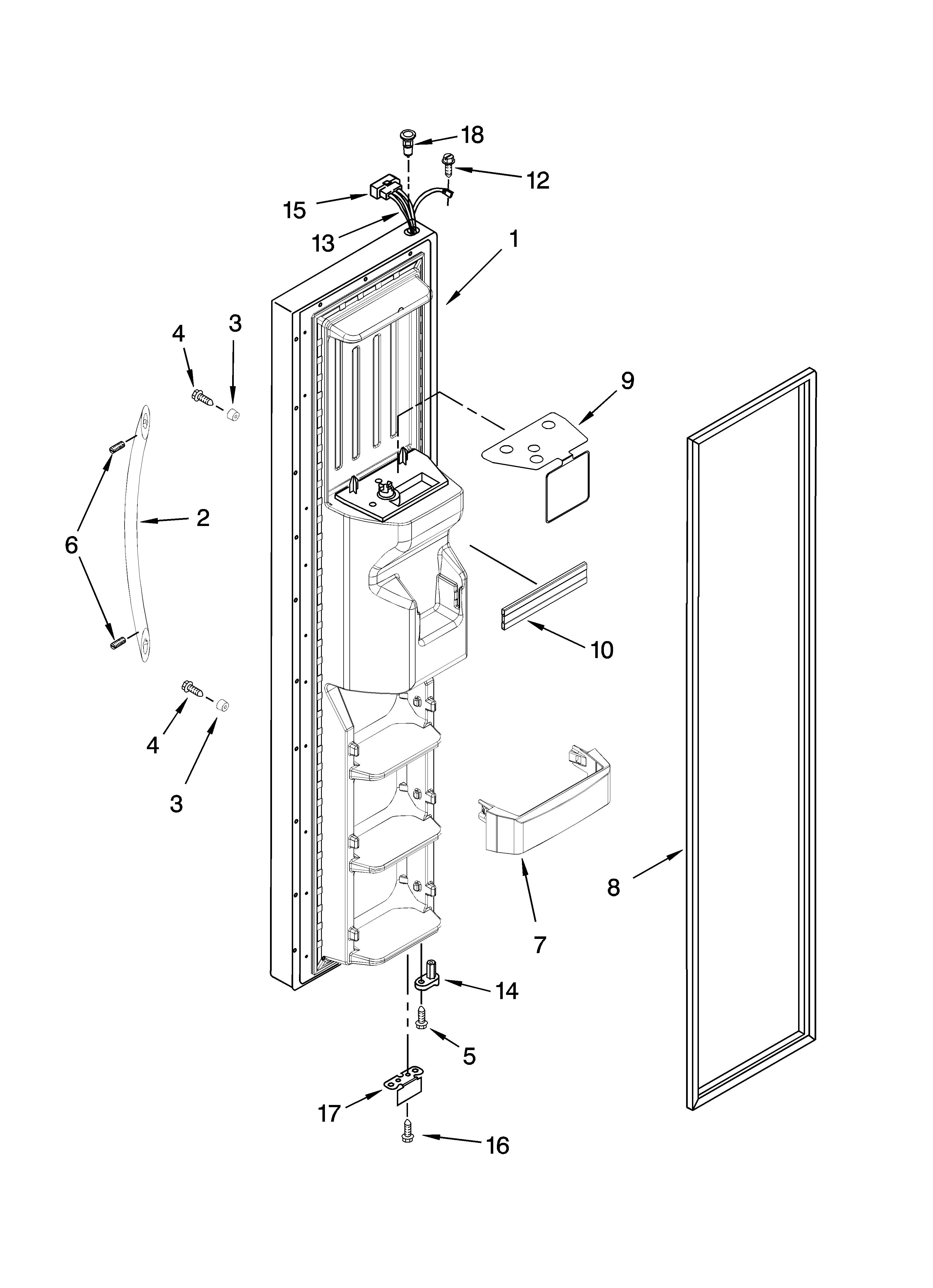 FREEZER DOOR PARTS