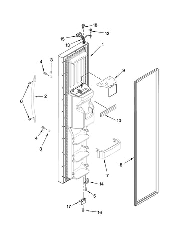 Freezer door parts