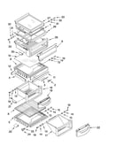 Refrigerator shelf parts