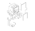 KitchenAid KUDP02FSPA1 tub and frame parts diagram