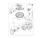 KitchenAid KUDP02FSPA1 pump and motor parts diagram