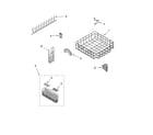 KitchenAid KUDP02FSPA1 lower rack parts, optional parts (not included) diagram