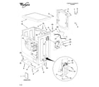 Whirlpool LHW0050PQ3 top and cabinet parts diagram