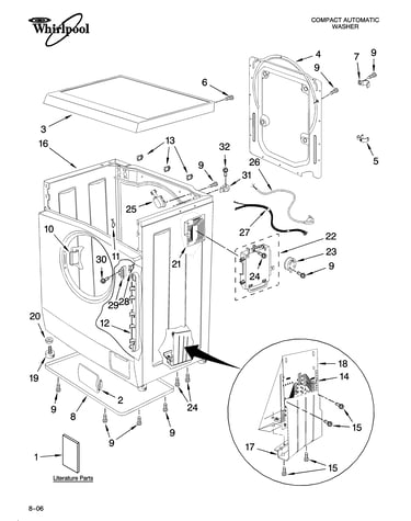Top and cabinet parts