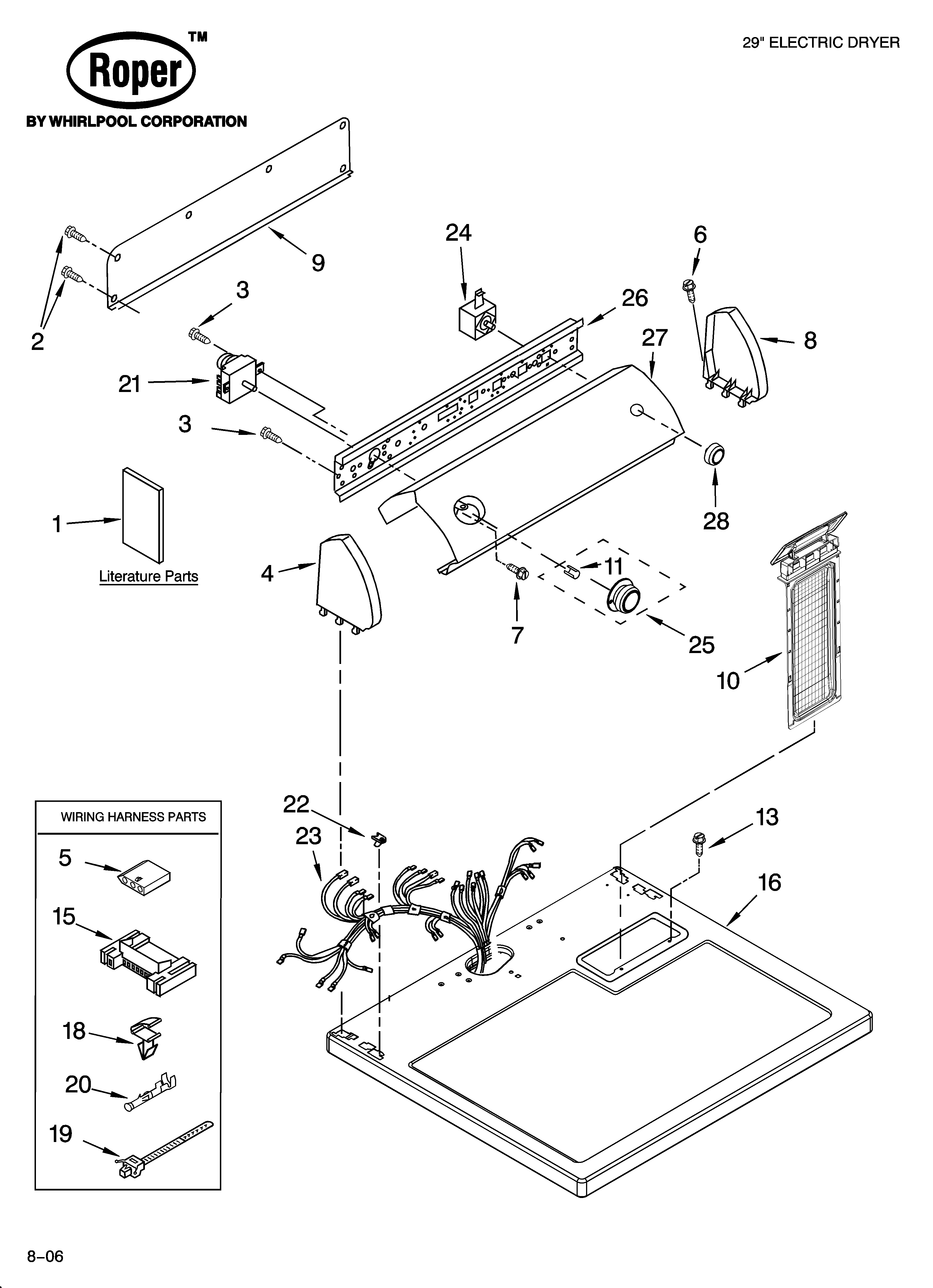 Top and console parts