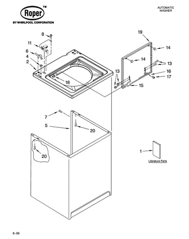 Top and cabinet parts