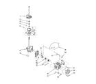 Roper RTW4000SW0 brake, clutch, gearcase, motor and pump parts diagram