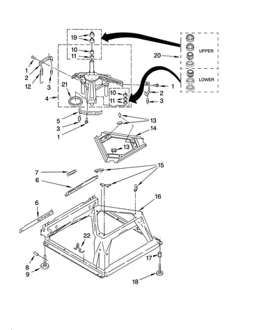 Machine base parts