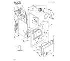 Whirlpool WED5321SQ0 cabinet parts diagram