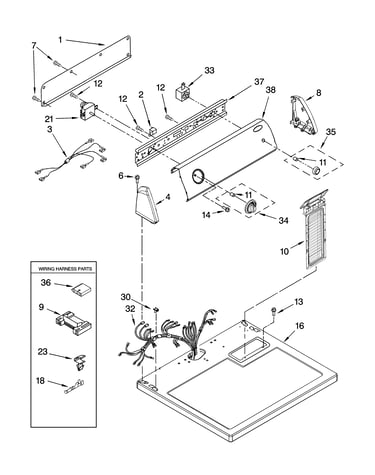 Top and console parts